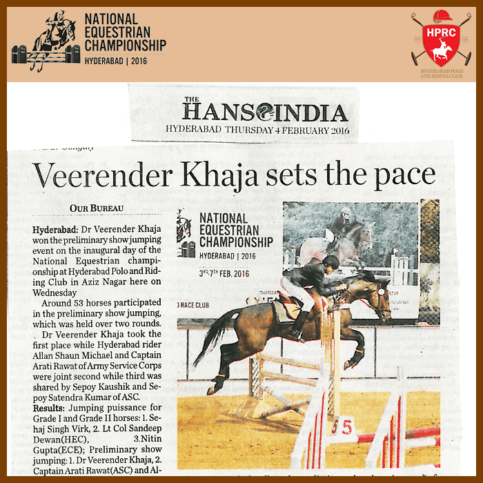Press Coverage Articles - National Equestrian Championship 2016 - Image 8