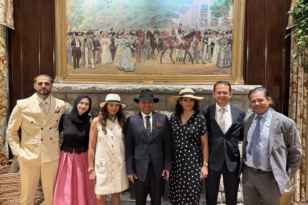 The HPRC party with Jorge Vasquez at Keeneland