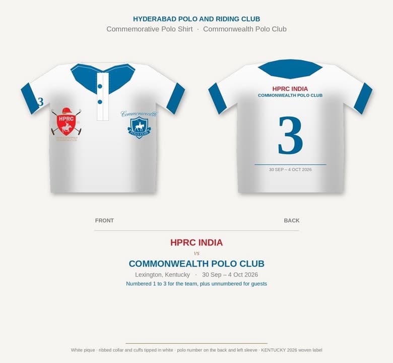 The HPRC v Commonwealth Polo Club commemorative shirt