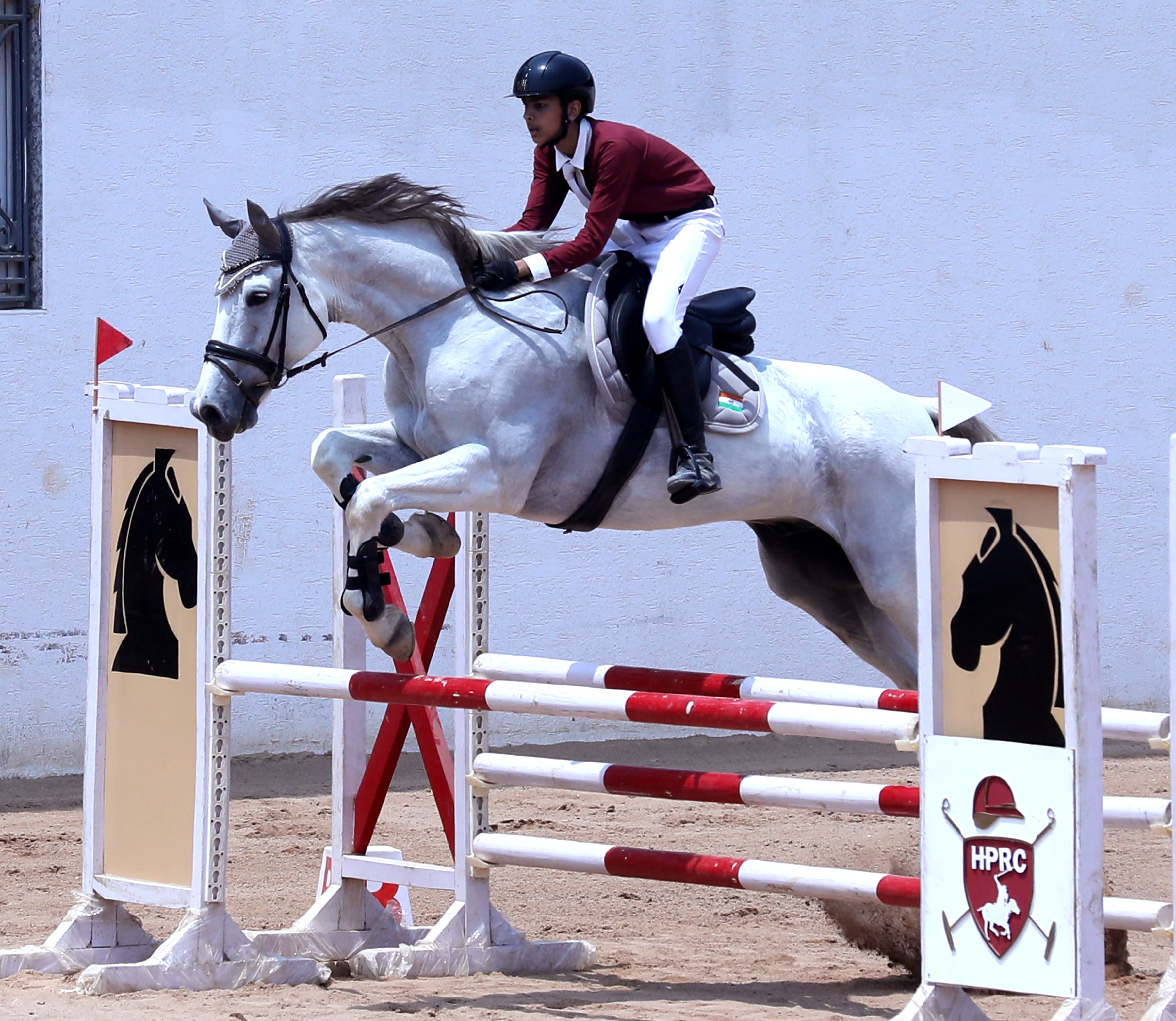 Aamir Shahnawaz competing at HPRC Equestrian Challenge 2026